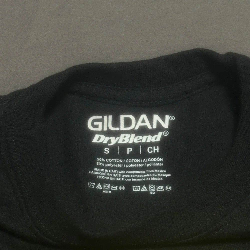 Gildan Mens SupHerbals Sacred CBD Oil T-Shirt Small Black Yellow Graphic Tee